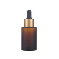 Flacon compte-gouttes rond en verre pour cosmétiques, 30 ml, avec épaule plate, pour huiles essentielles – Offre Spéciale