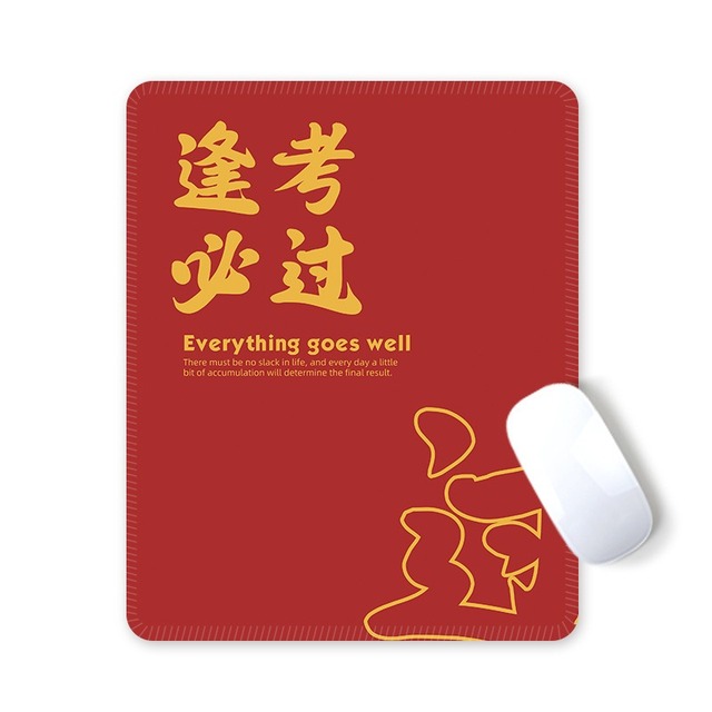 Durable Non Toxic Anti Skid Custom Red Mouse Pad for Gaming Laptop Study Desk Computer Use Mouse Pad