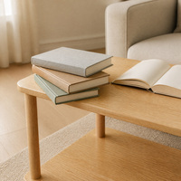 Meuble de salon/bureau à double niveau, table d'appoint de canapé, compartiments de rangement, petites tables d'angle