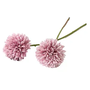 Mini flores artificiales con macetas, poste de flores de tacto real artificial que contiene alambre de hierro, se puede doblar y doblar