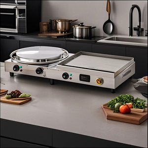 110V/220V comercial profesional restaurante <span class=keywords><strong>cocina</strong></span> <span class=keywords><strong>Industrial</strong></span> encimera <span class=keywords><strong>Cocina</strong></span> <span class=keywords><strong>eléctrica</strong></span> barbacoa <span class=keywords><strong>eléctrica</strong></span> planchas eléctricas - Product Image 3