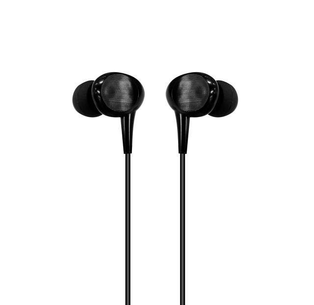 JEB028 Wired Music Earphone with Stereo Microphone 120CM In-Ear Black and White Headphones