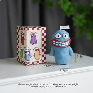 Bougie parfumée artisanale en cire de paraffine, motif monstre de boue de dessin animé, drôle, épaisse, fine, petite, souvenir, cadeau fantaisie pour les anniversaires - Product Image 6