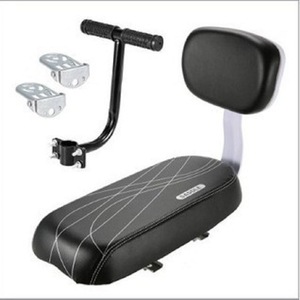 Siège arrière de vélo avec dossier, selle enfant confortable pour VTT avec guidon et sonnette - Product Image 4
