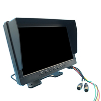 Déclencheur DC mâle d'aviation 10.1 pouces connecter MDVR ou caméra large tension IPS AHD affichage moniteur haute définition