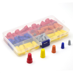 Capuchon de connecteur spiralé P1P2P3P4P6 – Protection d'extrémité en PVC basse tension pour câble et fil – Cache-clip de fixation - Product Image 1