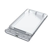Ou Convertisseur de disque dur externe 9.5mm Transparent Hi-speed USB 3.0 à 2.5 Inch SATA Enclosure 7mm Plastic OEM Stock jusqu'à 2 TB