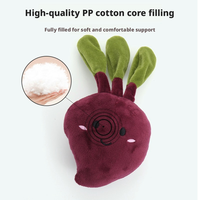 Jouet à mâcher pour animaux de compagnie en peluche Kinghon, fruits et légumes de dessin animé, jouet interactif pour chien avec son, résistant aux morsures, fournitures pour animaux de compagnie