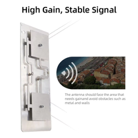 Antenne WiFi double bande 2,4 GHz/5,8 GHz à gain élevé 10 dBi, à montage sur vis, panneau plat, longue portée, pour drones IoT