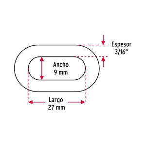 65 unità di 3/16 \ "catena zincata in acciaio al carbonio in plastica lega di ferro acciaio-scatolato in una forte tecnologia saldata - Product Image 3