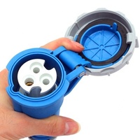 Adaptateur d'alimentation pour l'industrie aéronautique, prise triphasée 230V, connecteur rapide étanche mâle-femelle, contact en cuivre, nylon IP44