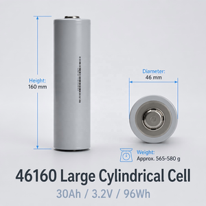 Cellule cylindrique LFP 46160 30Ah 2mOhm 96Wh 6000 cycles -30°C pour DIY 48V Solaire VR Marine Camping-car Hors réseau UPS - Product Image 2