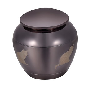 Cat Laser Engraved Mini Cremation Urn <strong>for</strong> <strong>Ashes</strong> Stainless Steel Pet Memorial Urn Nameplate <strong>Keepsake</strong> Jewelry Custom - Product Image 4