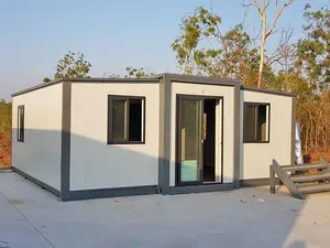 Xh Klaar Gemaakt 40ft 20ft Verzending Prefab Container Uitbreidbaar Huis Te Koop Licht Staal Vouwen