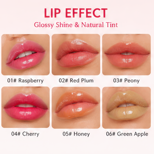 Huile à lèvres hydratante à base de fruits, effet miroir brillant, anti-transfert, pour maquillage de fête, marque privée - Product Image 2