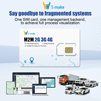 Carte SIM IoT mondiale S Make, données IoT internationales illimitées, carte SIM IoT 4G/3G/2G M2M pour traceur GPS