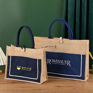 Bolsa de Compras Portátil de Lona de Algodón con Impresión de Logotipo Personalizado, Bolsas de Mano en Blanco para Publicidad y Promociones - Product Image 3
