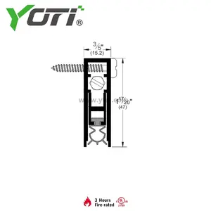 YDB304 Automatic Door Bottoms Drop Down Seal Strip Surface Mounted Automatic Door Bottoms