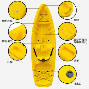 Pe Kayak 255Cm Single Person Inflatable For Lakes Rivers Recreational Use - Product Image 5