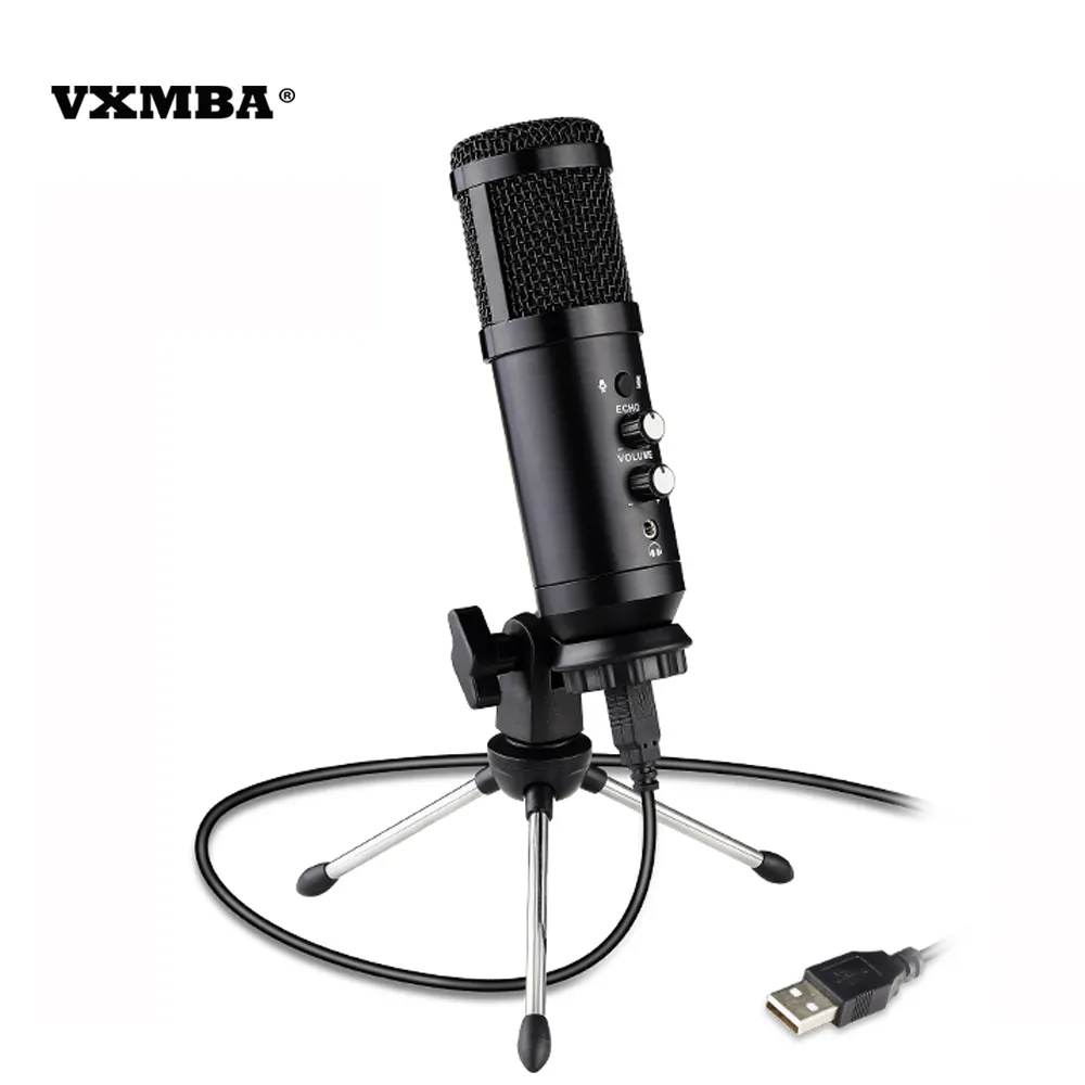 USB condenser microphone home computer game singing recording video reverberation function set