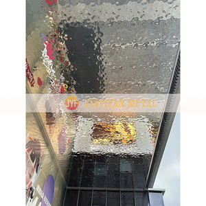 HH286 yüksek kalite orta gümüş su dalgalanma HHeavy damgalı paslanmaz çelik levha için HHotel projesi - Product Image 2