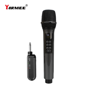 Microphone dynamique sans fil rechargeable longue portée UHF, microphone portable avec fonction d'écho pour karaoké à domicile, fête et karaoké familial - Product Image 1