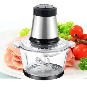 Meat grinder 2l machine household chopper automatic vegetable processor, electric mincer/