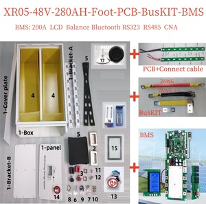 XR05 48V280AH 15KW Solar Home Energiespeicher LiFePO4 Batteriekasten DIY Kit For Smart BMS Exx/CAx 280AH 304AH 302AH 310AH 320AH - Product Image 2