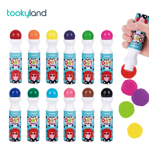 Wasbare Dot Painting Kids Art Tekening Verf Set Handwerk Speelgoed Voor Kind 12 Kleur Marker Pennen Met 30 Pagina 'S Kleurboek - Product Image 5