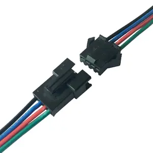 Özel led şerit rgb led ışık sm fiş konnektörü 2pin 3pin 4pin 5pin SM erkek ve kadın jst konnektör tel kablo