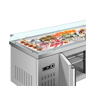 Table <span class=keywords><strong>de</strong></span> présentation <span class=keywords><strong>de</strong></span> poissons <span class=keywords><strong>de</strong></span> haute qualité, support supérieur pour aliments, portable, congelé - Product Image 6