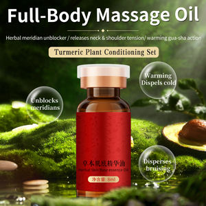 Turmeric Nourish Men Energy Body Spa Meridian Aceite de masaje <span class=keywords><strong>Sensual</strong></span> Breast Intimate Anti Celulitis Aceite de masaje para mujeres Juego de suero - Product Image 6