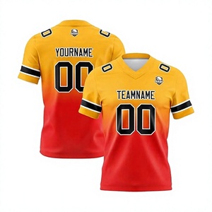 เสื้อฟุตบอลขายดีแบบขายส่ง รับสั่งทำ พร้อมสกรีนโลโก้ด้วยความร้อน ผลิตจากโพลีเอสเตอร์ 100% สีสันตามสั่ง ชุดยูนิฟอร์มฟุตบอล - Product Image 1