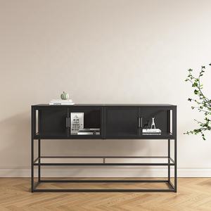 Meuble de rangement en acier pour salon, meuble TV en métal, console de rangement pour livres, bijoux et décorations - Product Image 1