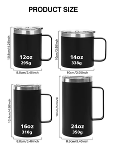 Promotional Gift High Quality Gift Promotion Cup Stainless Steel Coffee Cup Custom LOGO Design Mug With Handle - Product Image 4