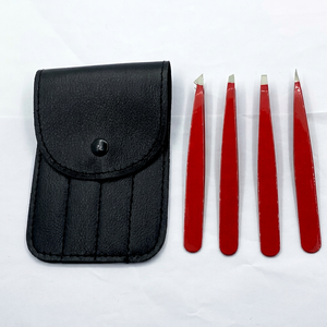 แหนบดึงขนคิ้วปลายแหลมโค้ง ทำจากสแตนเลสคุณภาพสำหรับร้านเสริมสวย - Product Image 1