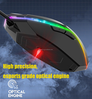 Mouse Gaming kustom desain vertikal ergonomis ramping untuk laptop