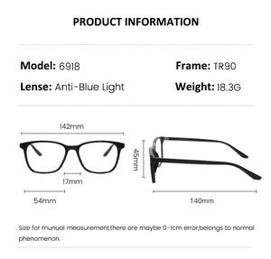 แว่นตาป้องกันรังสีคอมพิวเตอร์สำหรับผู้ชาย รุ่น TR90 ป้องกันแสงสีฟ้า มีตัวอย่างสินค้าให้ทดลอง - Product Image 4