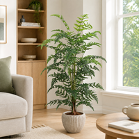 Arbres artificiels en PE hyper-réalistes, type fougère, 160 cm, luxe, écologiques, emballage KD, résistants aux UV/au feu, pour la décoration de la maison, du jardin et des mariages