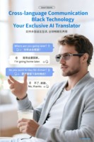 Lunettes Intelligentes CY avec Écouteurs Intégrés, Appel Sans Fil, Mode Mains Libres à un Clic, Cadre en Acier, Traduction Instantanée, Contrôle Tactile IA