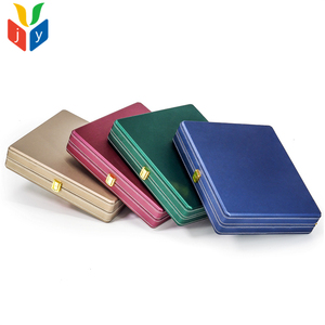 Bán Buôn Kim Loại Lớn Nút Sang Trọng Tùy Chỉnh Vòng Cổ Bông Tai Nhẫn Trường Hợp PU Da Du Lịch Lưu Trữ Đồ Trang Sức Hộp - Product Image 6