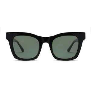 U-Top Classic Retro Sunglasses Women Brand Design Vintage Rectangle Sun Glasses Female Clear Blue Pink Green Lens Eyewear UV400
