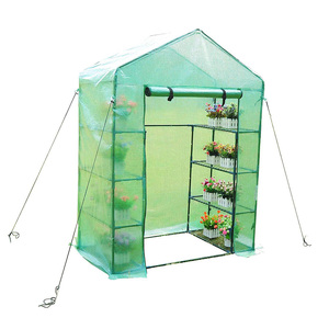 Mini <span class=keywords><strong>invernadero</strong></span> portátil para exteriores, casa verde de plástico PE y <span class=keywords><strong>PVC</strong></span> a prueba de lluvia, de bajo coste, para jardín y casa - Product Image 4