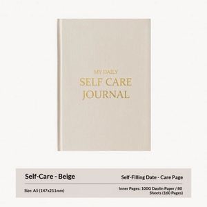English Self-Care Plan <b>Book</b> Daily Meditation Diary Self-Filling <b>Date</b> Phnom Penh Hardcover Fabric Planner - Product Image 6