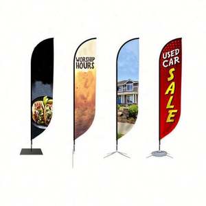 Bandera Voladora de Plumas Personalizada de 6 y 8 pies para Exteriores, Doble Cara, Tipo Vela, para Publicidad en Mercados y Eventos - Product Image 5