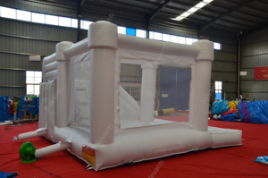 Glissière gonflable de maison de rebond de maille fermée blanche enfants adultes divertissement extérieur intérieur de fête de mariage pour le <span class=keywords><strong>château</strong></span> gonflable - Product Image 3