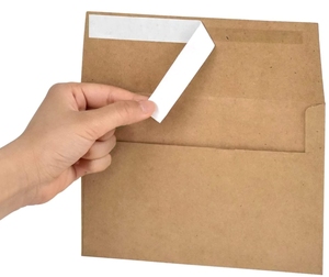 A4 100lbs Papier Kraft Brun 4X6 Enveloppes d'Affaires Type Portefeuille 4X6 Enveloppes d'Affaires - Product Image 3