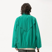Ensemble survêtement coupe-vent d'été personnalisé avec logo, veste imperméable à capuche, doublure en mesh, poches zippées élastiques 2-en-1