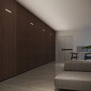 Xrzlux lavadora de parede de alumínio, polarizada, 24w, luminária linear para área interna e sala de estar, holofote de teto