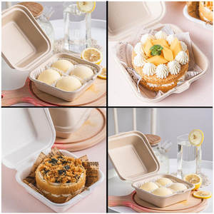 Contenedor de Alimentos Biodegradable de Bagazo Personalizado para Refrigerador, Apto para Microondas, Desechable, para Llevar con Tapa - Product Image 4